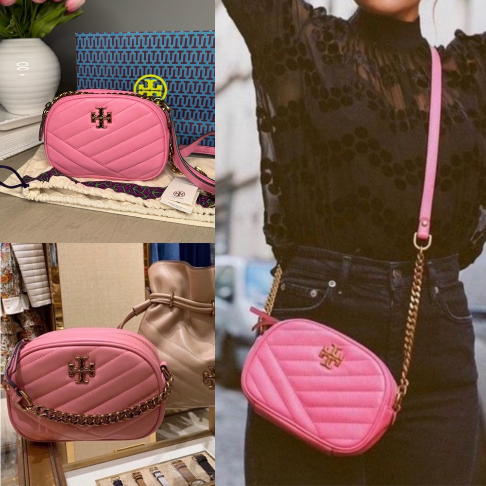 Tory Burch Pink Quilted Crossbody Bag - Picture 3 of 8
